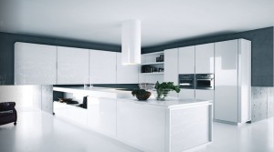 diseño de cocinas blancas