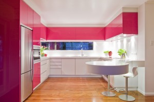 muebles de cocina con colores